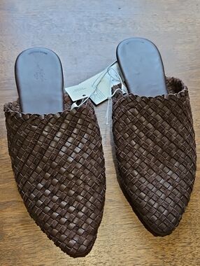Universal Thread Brown Woven Slip-On Loafers